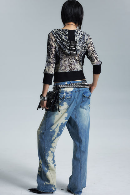 Vintage Washed Denim Pants