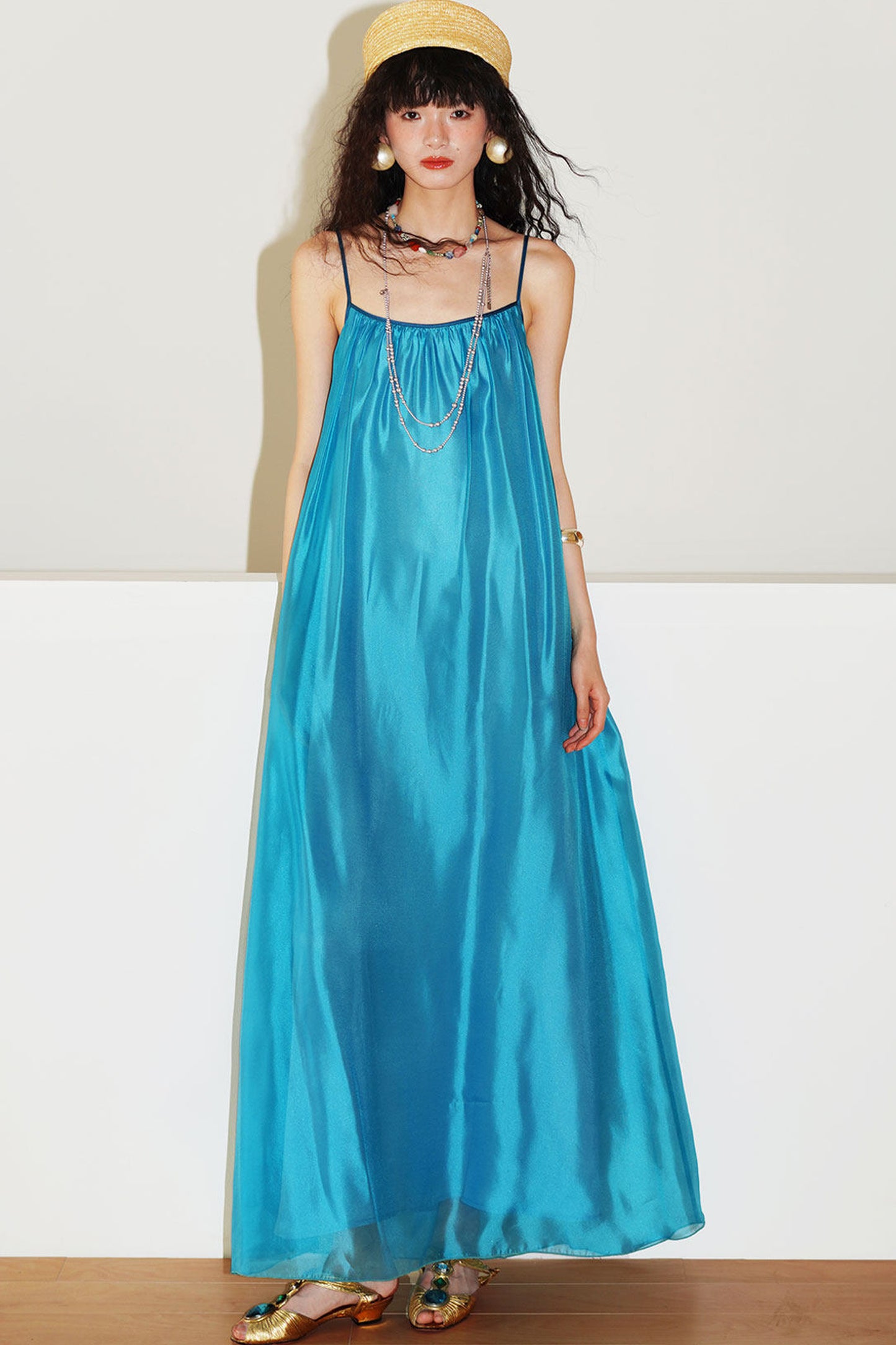 Pearlescent Gauze Dress Set