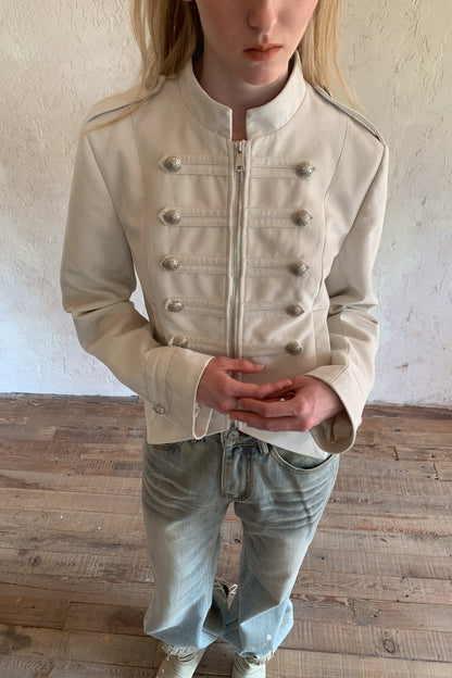 Napoleon Metal Button Suede Jacket
