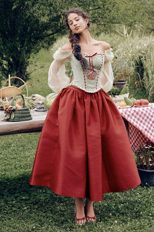 Berry Basket Floral Bra And Short Dress Set-Up
