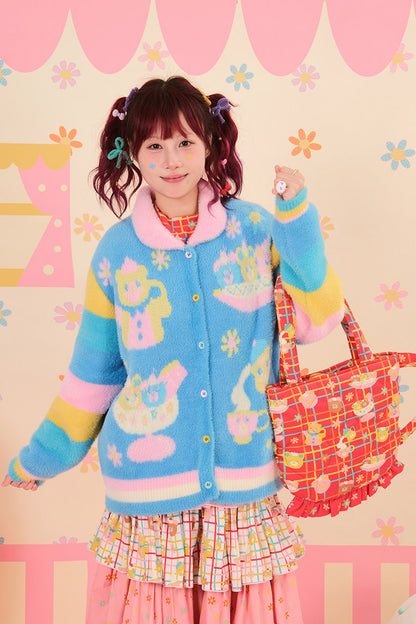 Showa Teacup Zipper Single Shoulder Bag