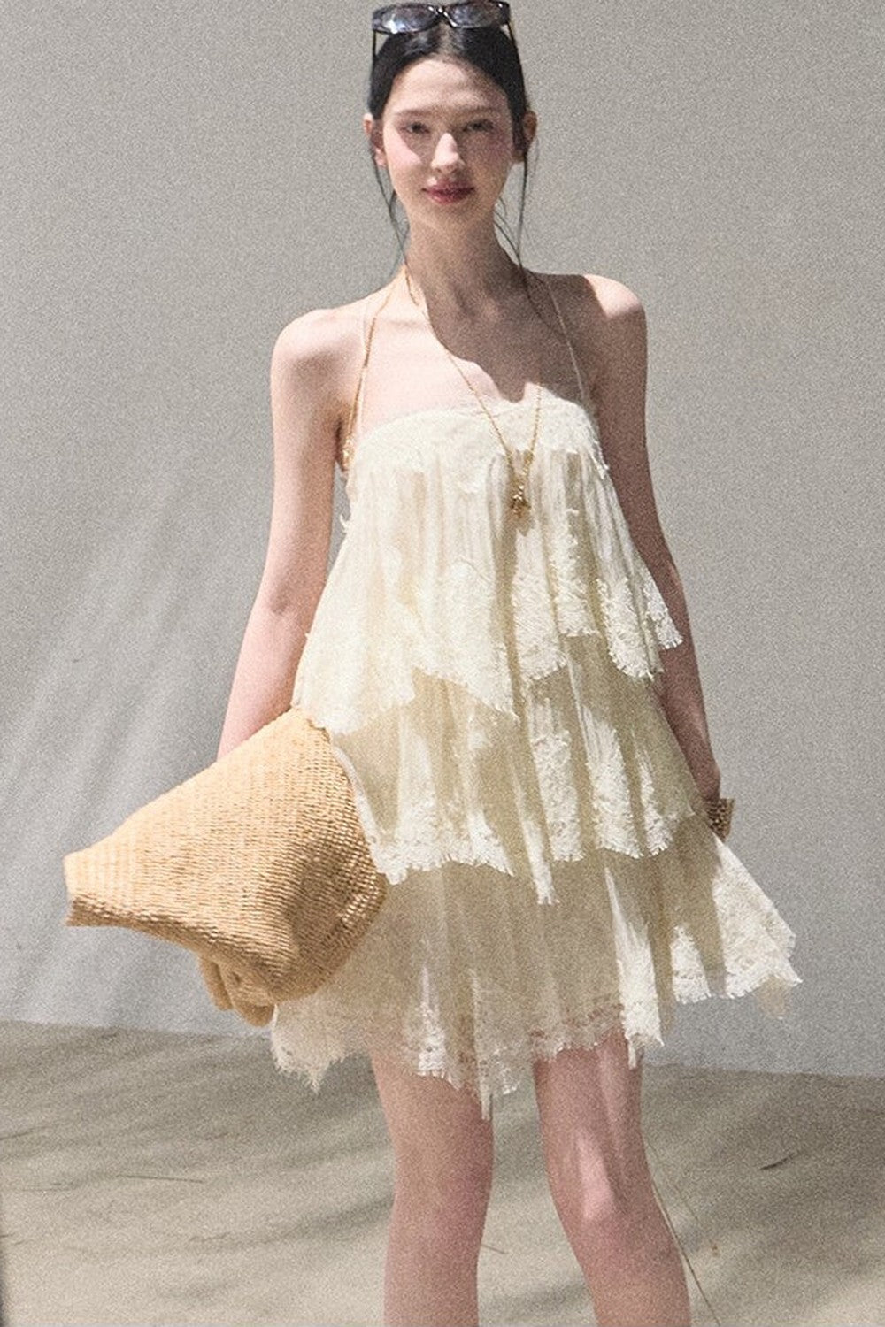 Heartbeat Lace Tiered Dress Set-Up