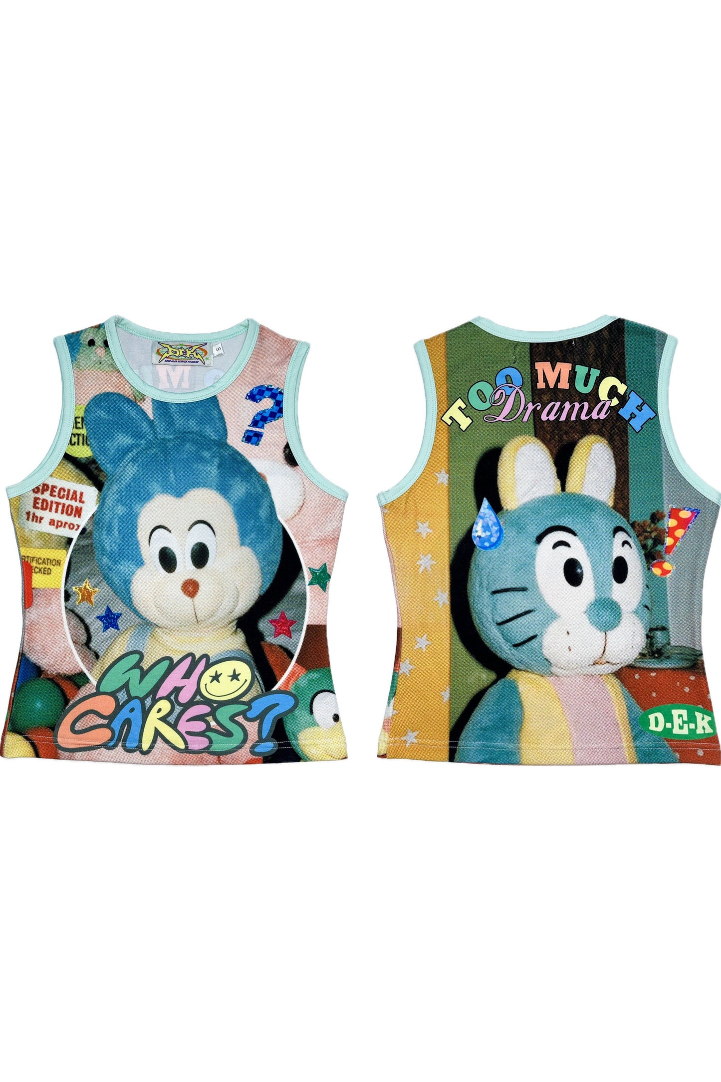 Y2K Devil Cat Print Sleeveless Tank Top