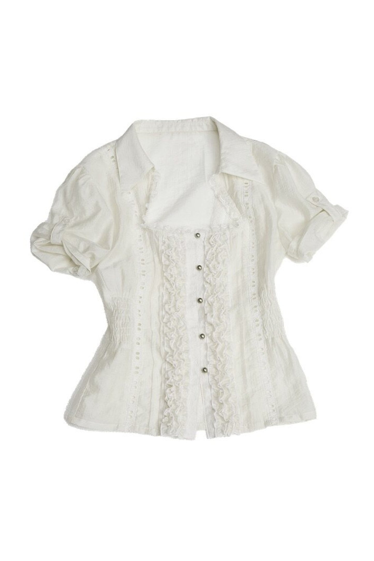 Square Neck Lace Blouse