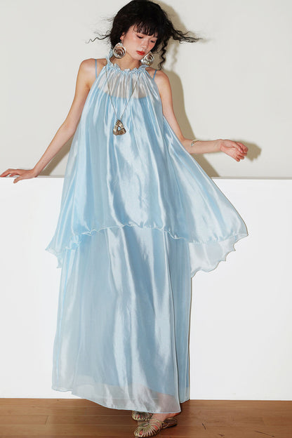 Pearlescent Gauze Dress Set