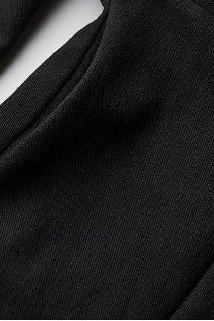 Deconstructed Button-Eye Collar Jacket