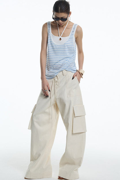 Nautical Striped Lyocell Tank Top