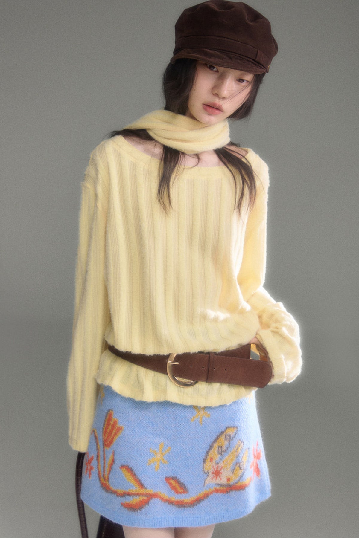 Bird Tulip Wool Knit Set-Up
