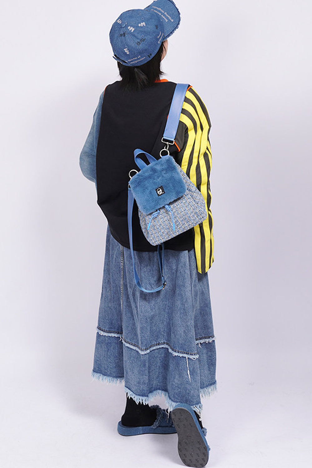 Y2K Furry Crossbody Backpack