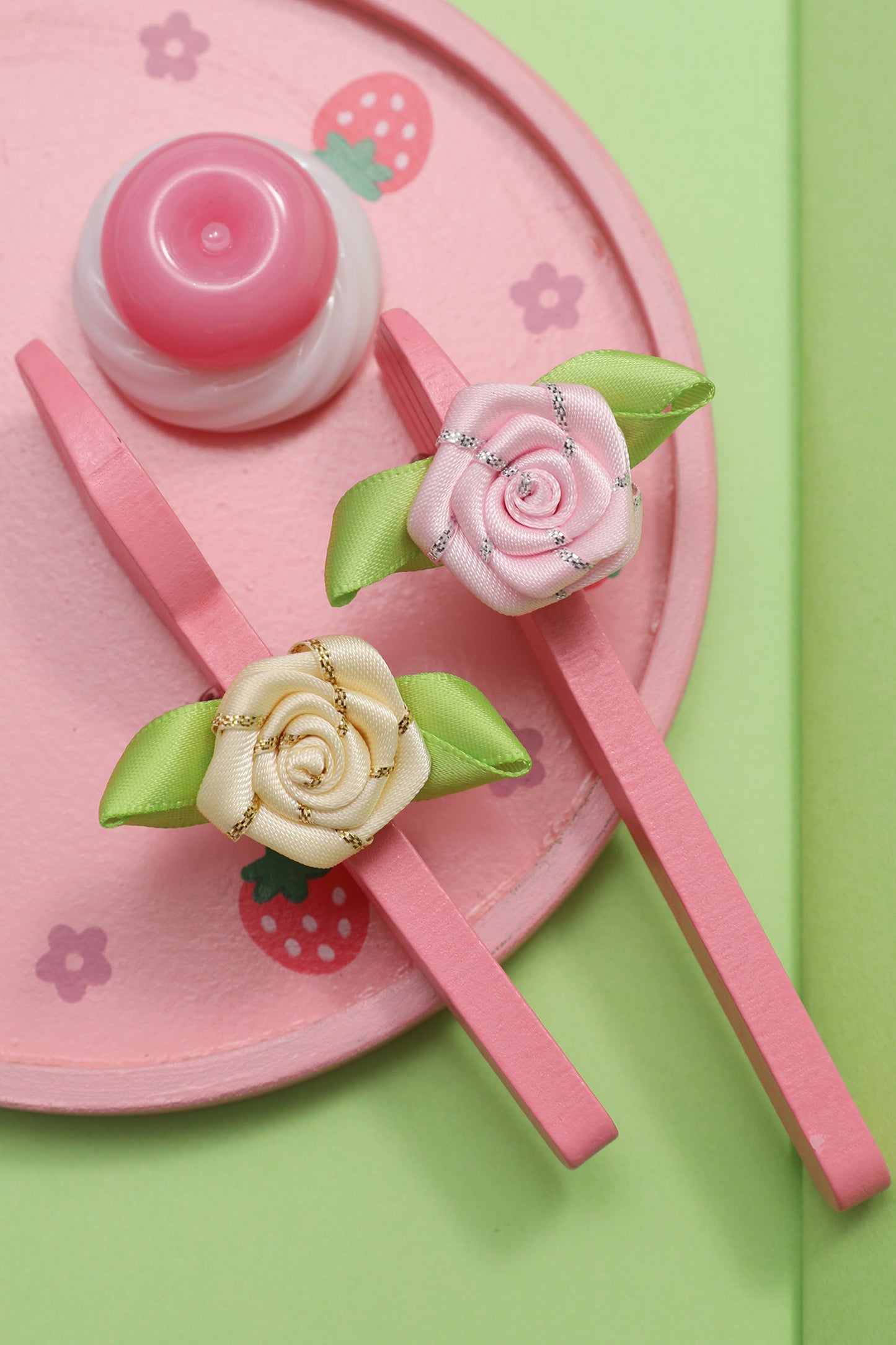DIY Vintage Rose Satin Ring