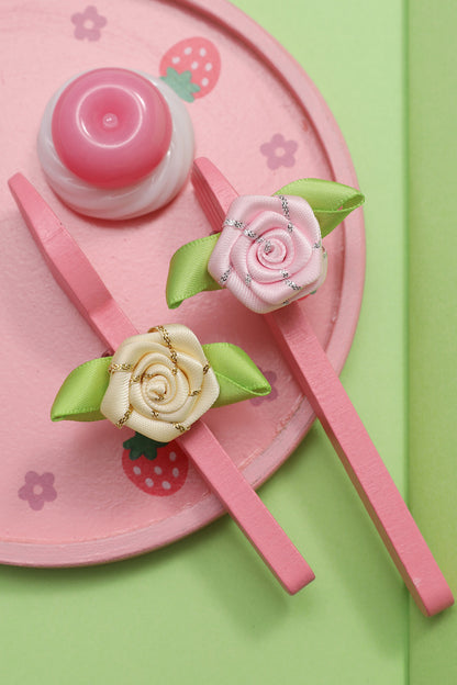 DIY Vintage Rose Satin Ring