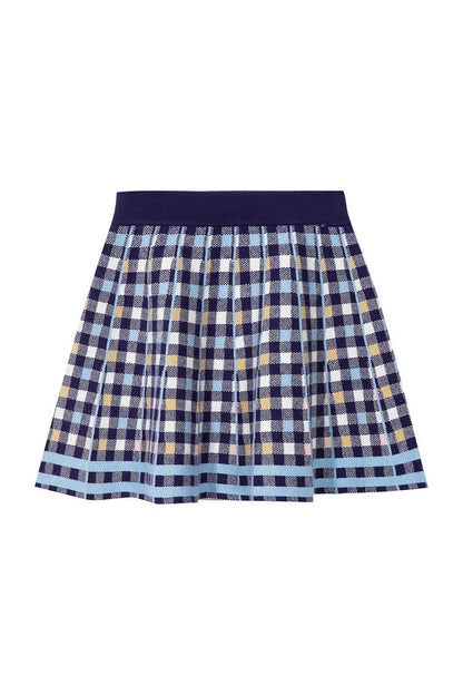 Heart Bear Knit Sweater Skirt Set-Up