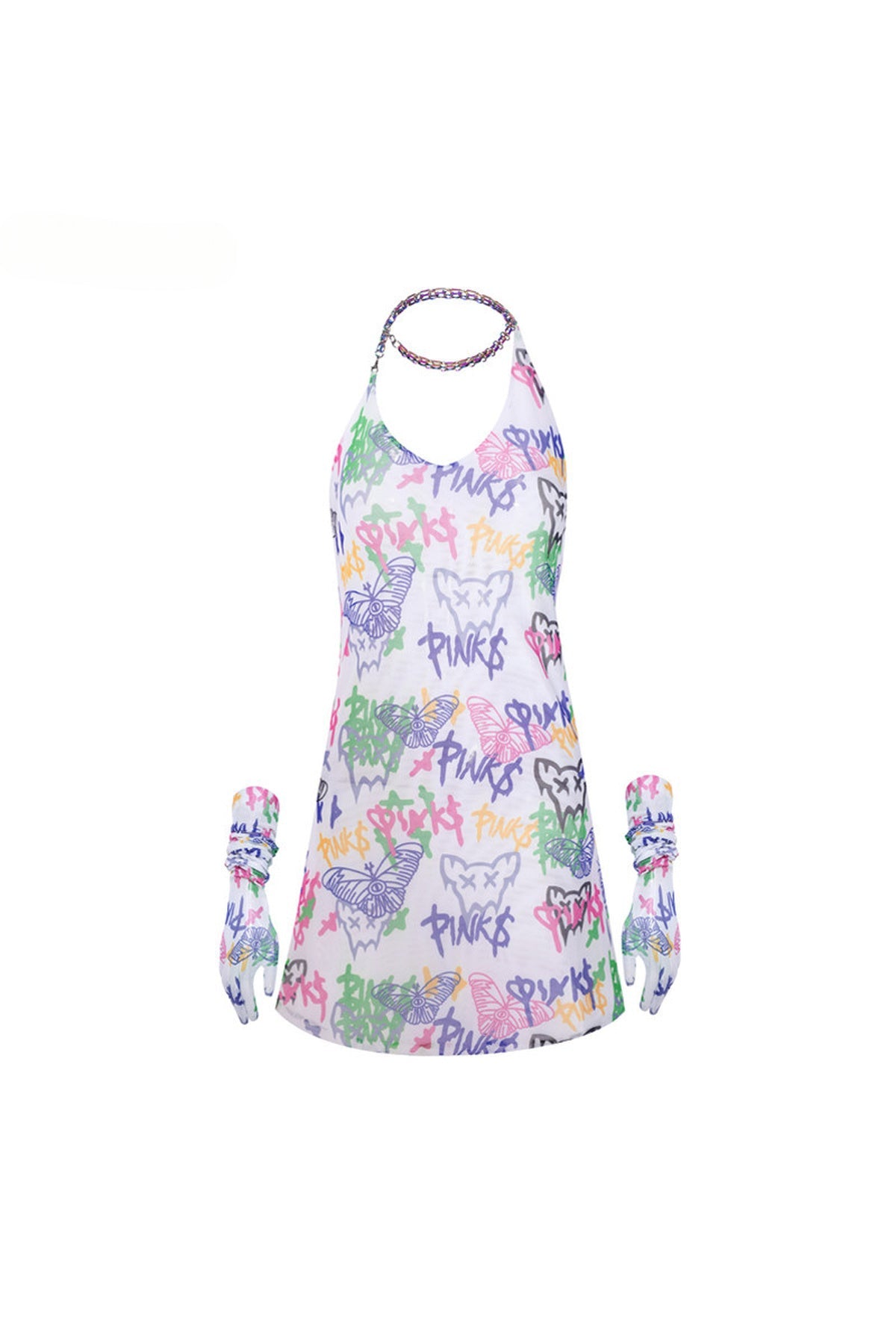 Graffiti Print Dress