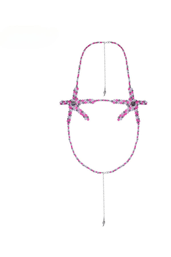 Five-Pointed Star Beaded Tube Top