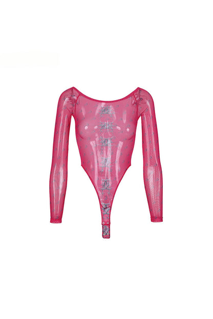 Y2K Punk See-Through Mesh Base Layer