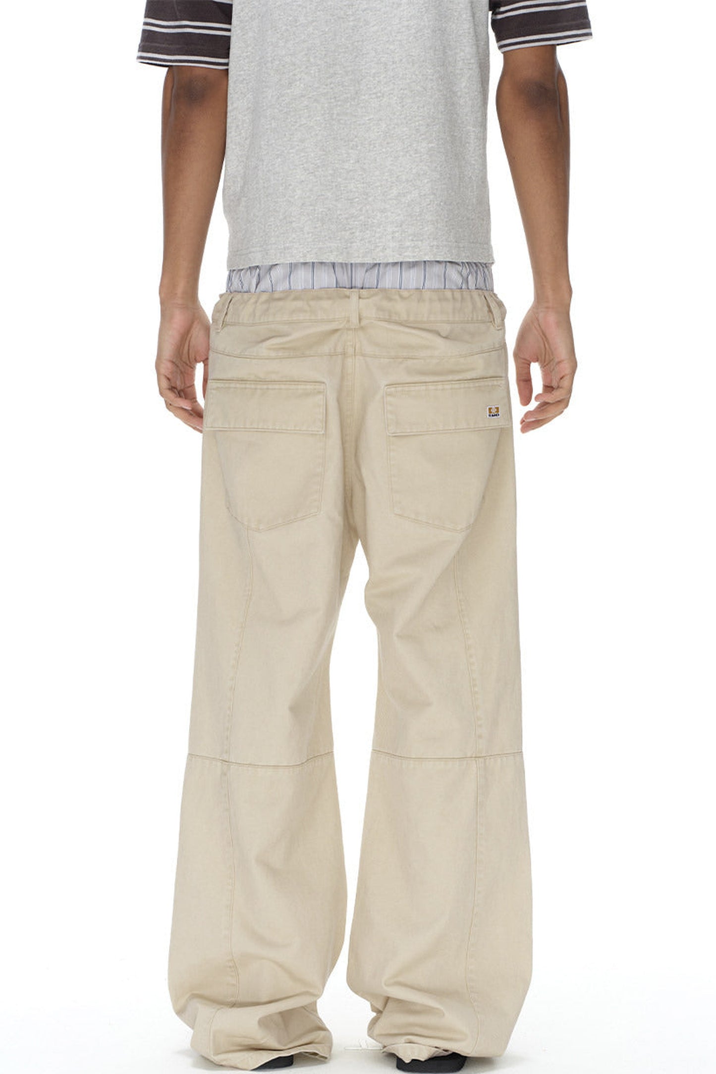 Retro Distressed Flared Pants