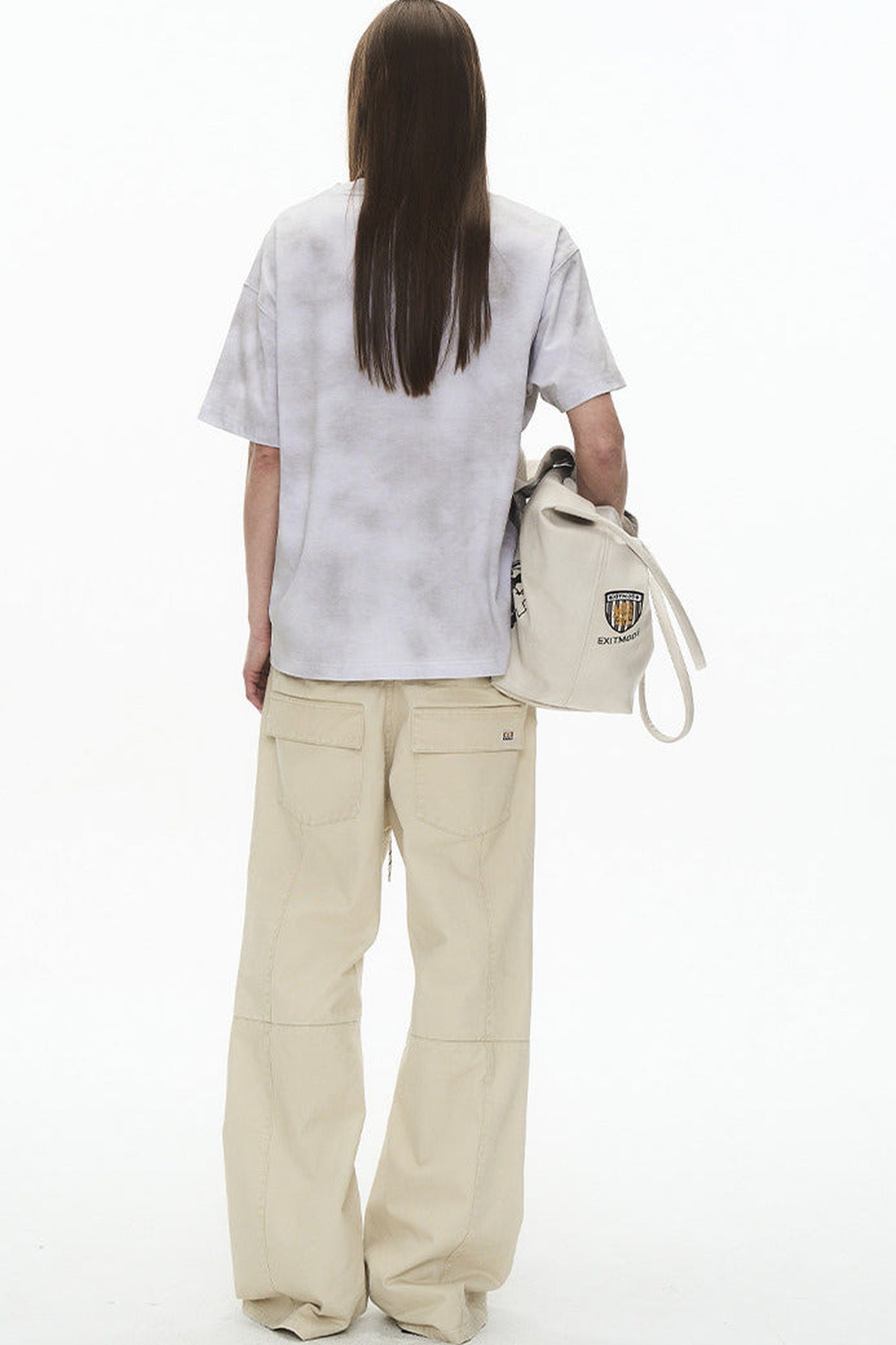 Retro Distressed Flared Pants
