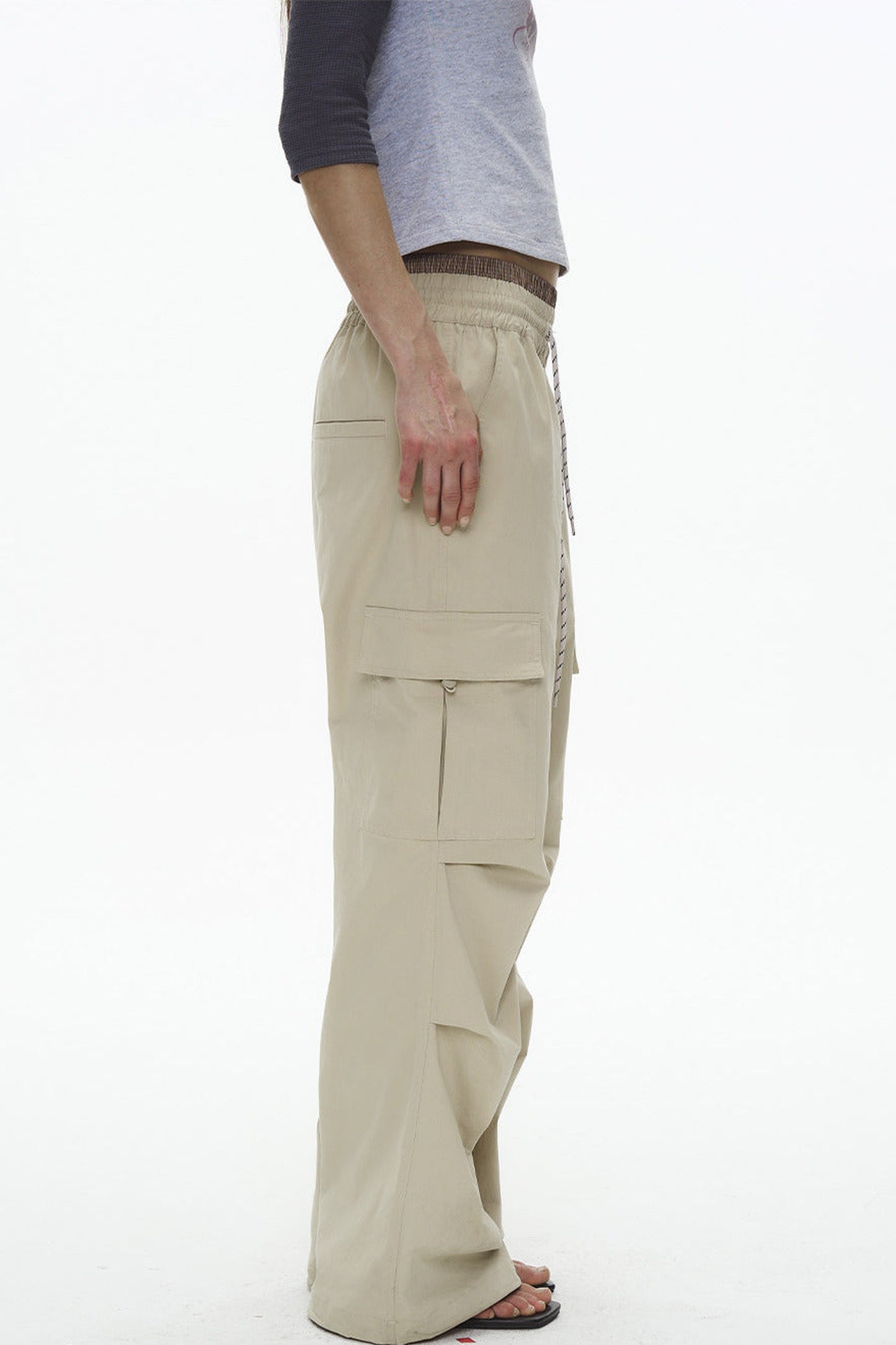 Plaid Pleated Workwear Pants