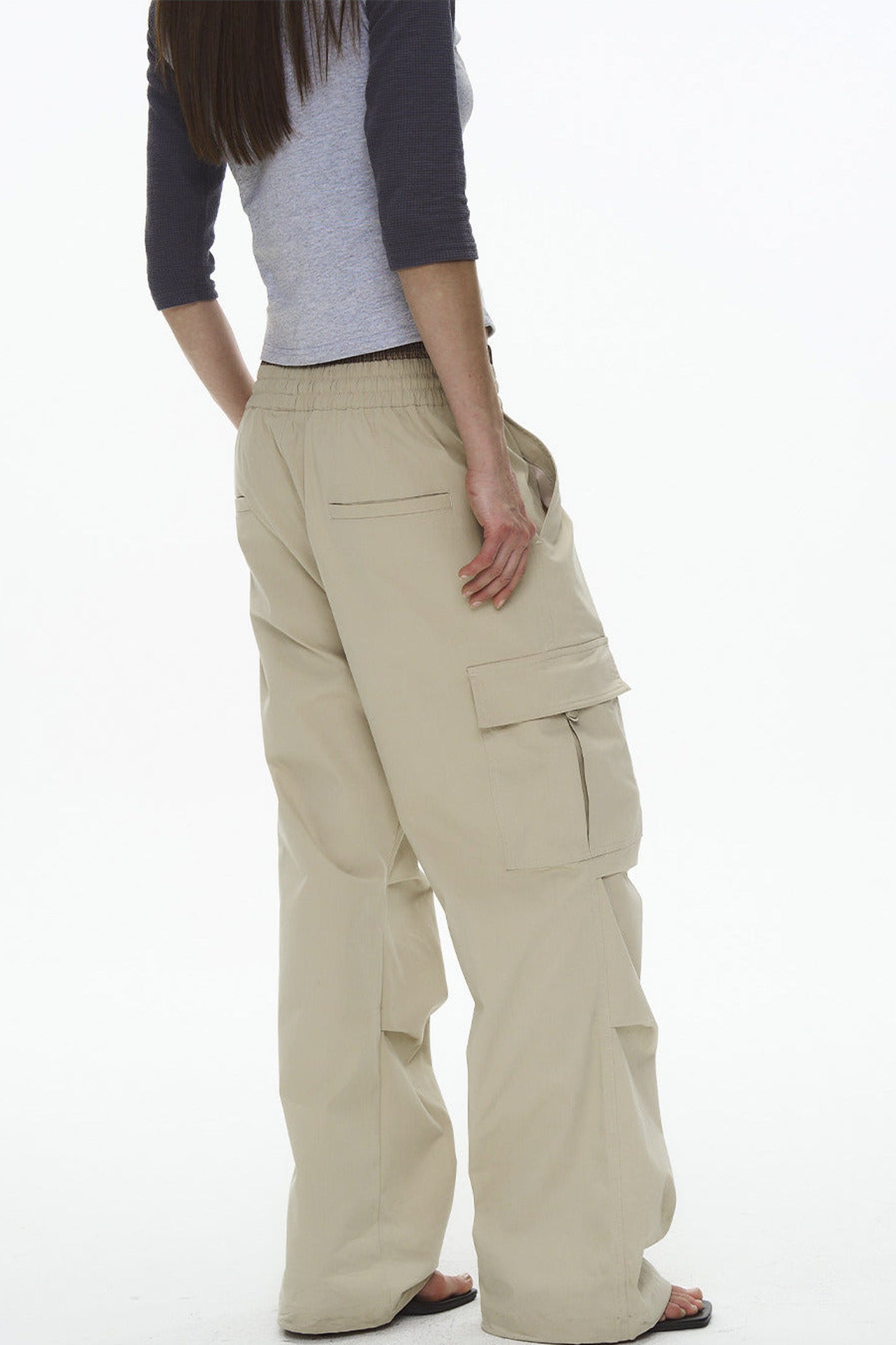 Plaid Pleated Workwear Pants