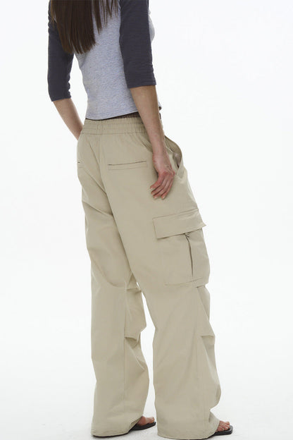 Plaid Pleated Workwear Pants
