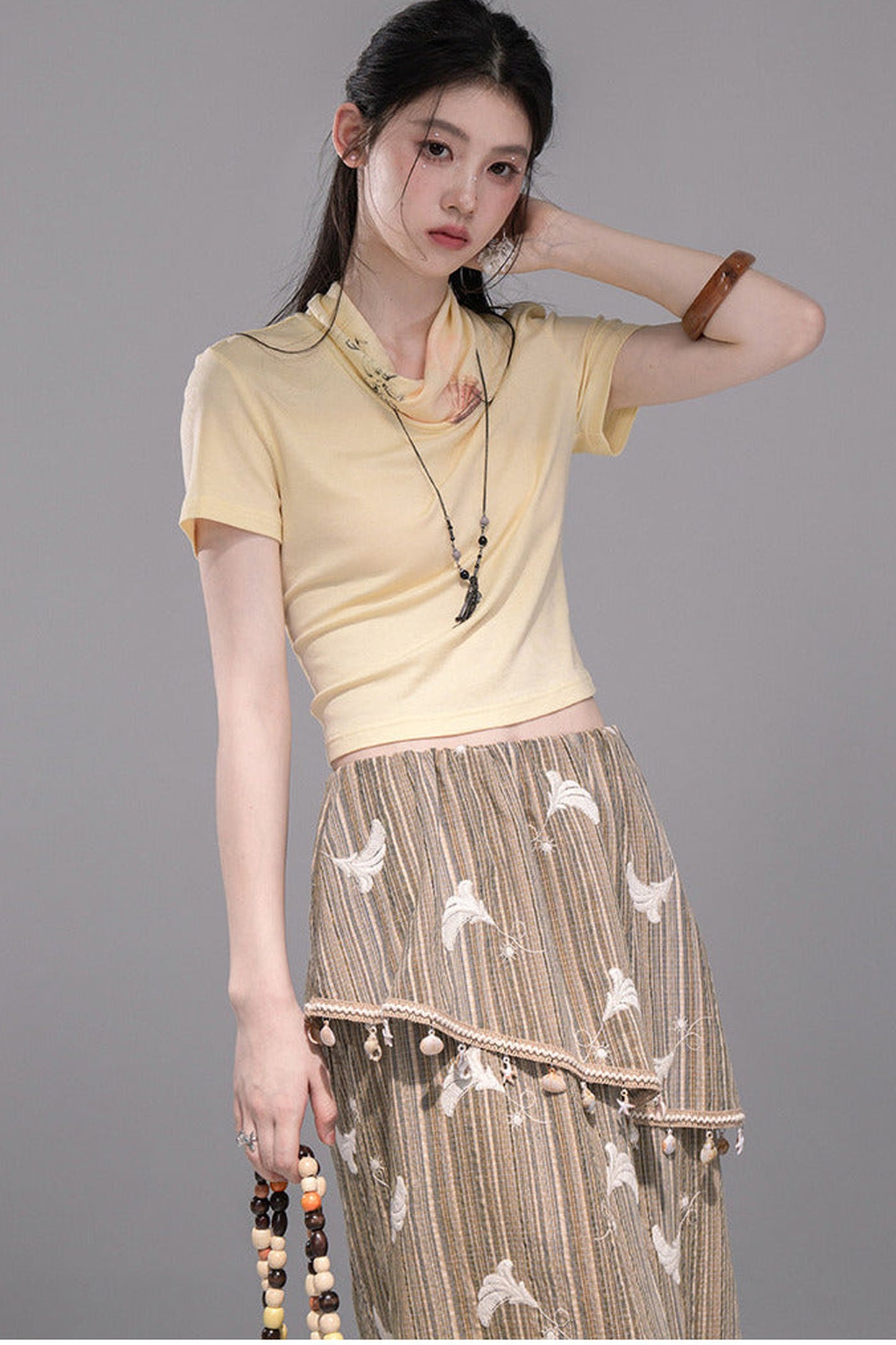 Matcha Green Ruffled Skirt