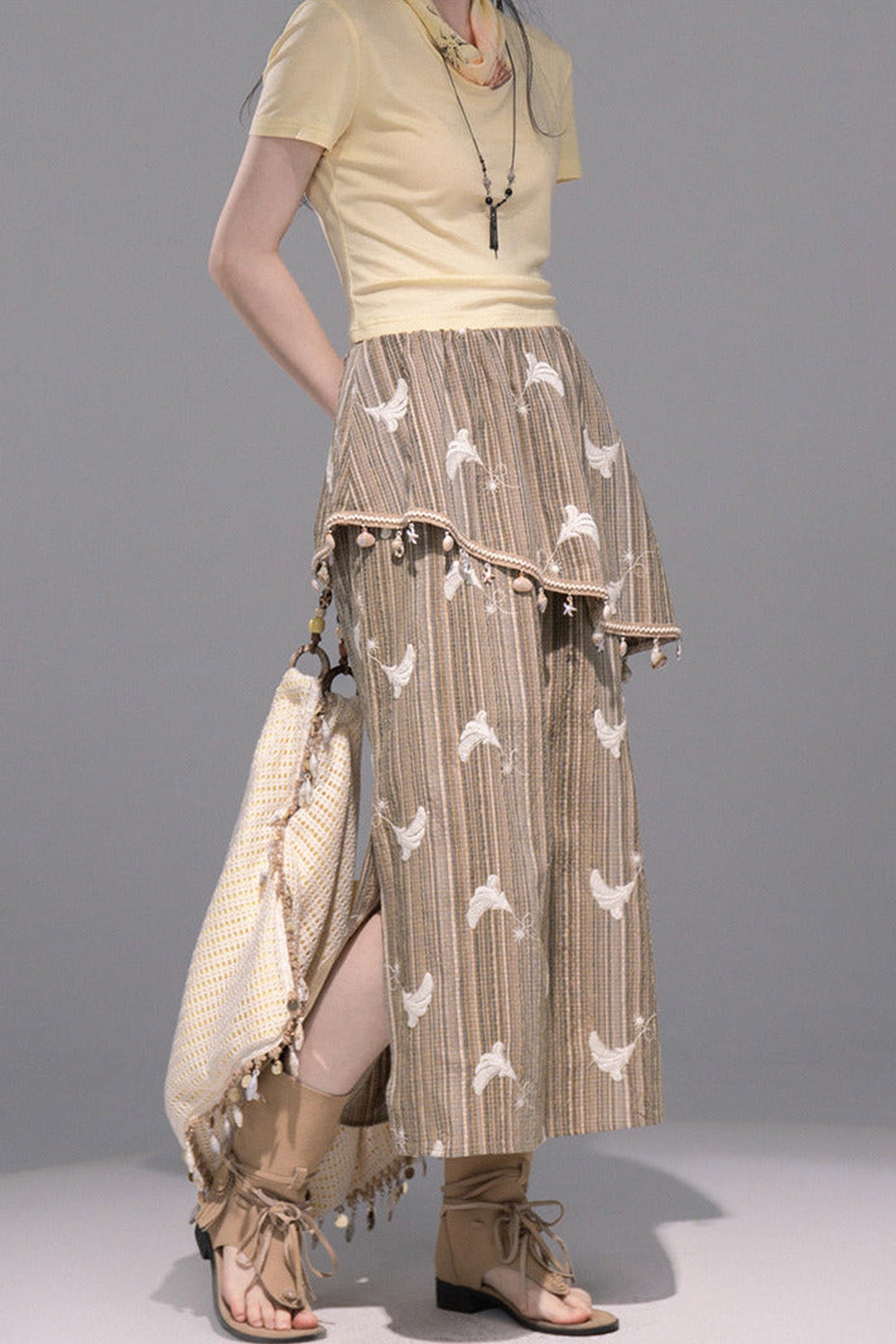 Matcha Green Ruffled Skirt