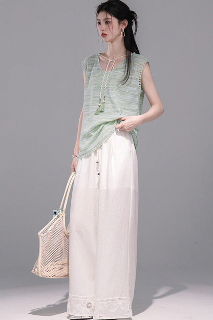 Ice Green Knit Tank Set