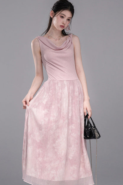 Aqua Pink Knitted Dress
