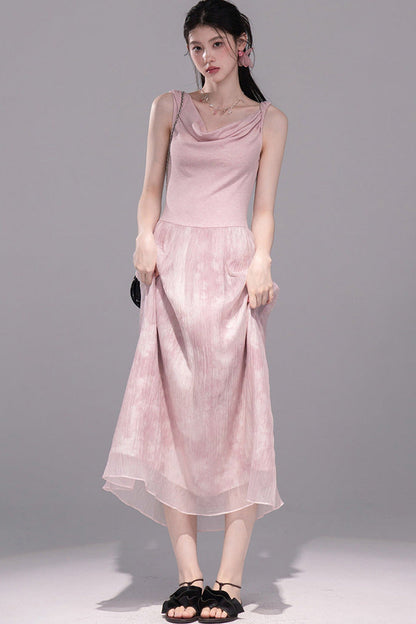 Aqua Pink Knitted Dress