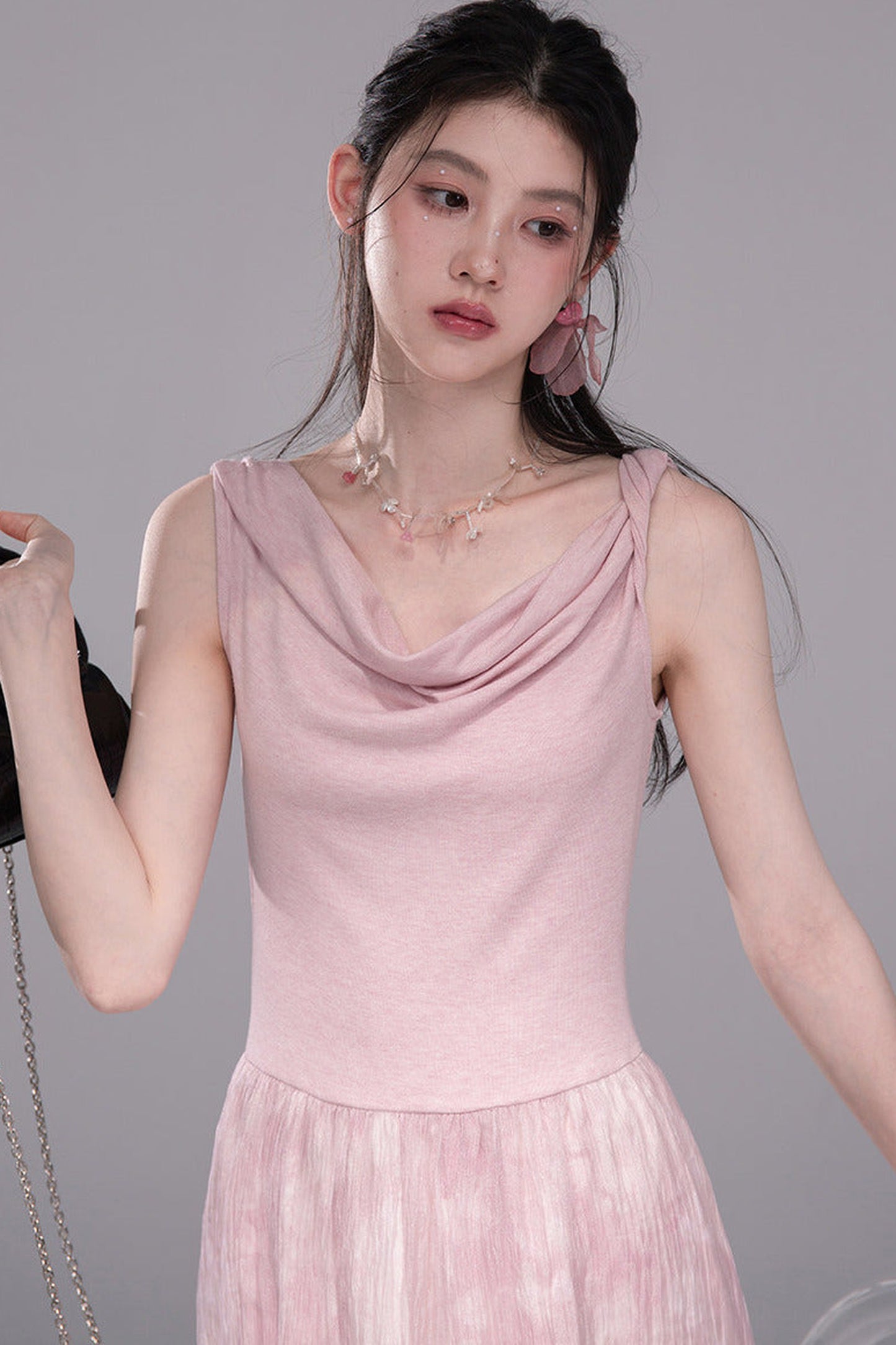 Aqua Pink Knitted Dress