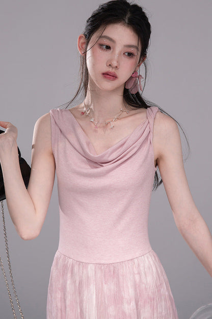 Aqua Pink Knitted Dress