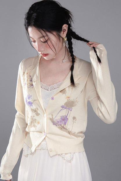 Milk Yellow Sheer Knit Top