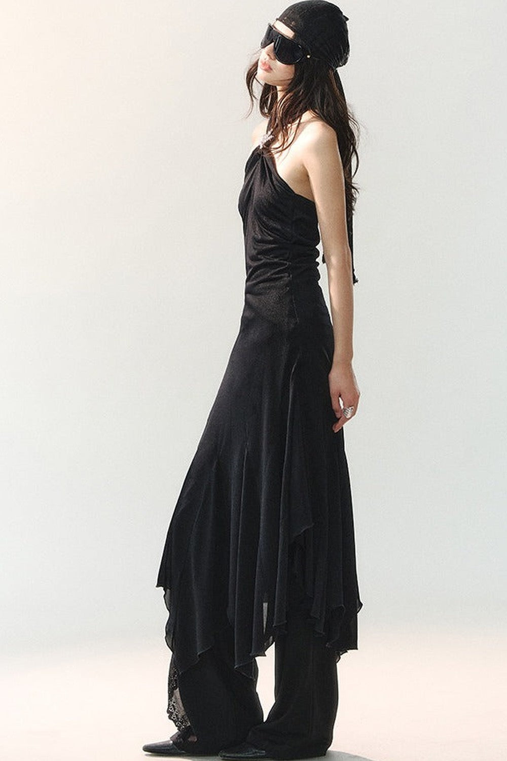 Ink Mist Jellyfish Hem Dress