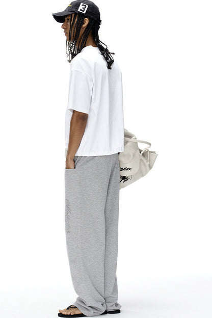 Ice-Feel Drawstring V-Neck T-Shirt