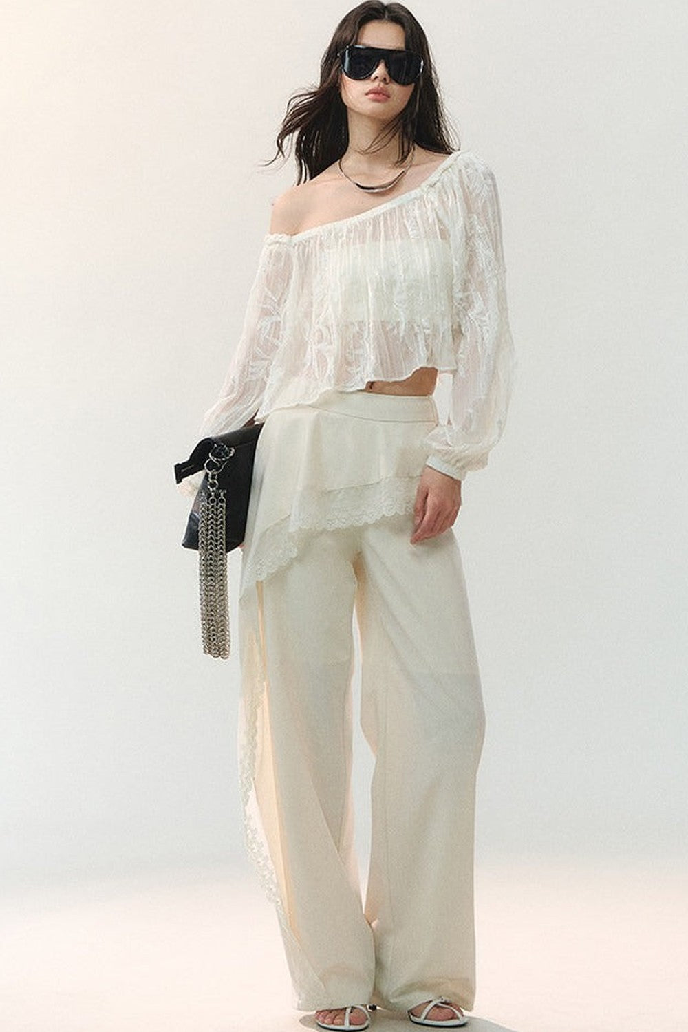 Cloud Weave Off-Shoulder Blouse
