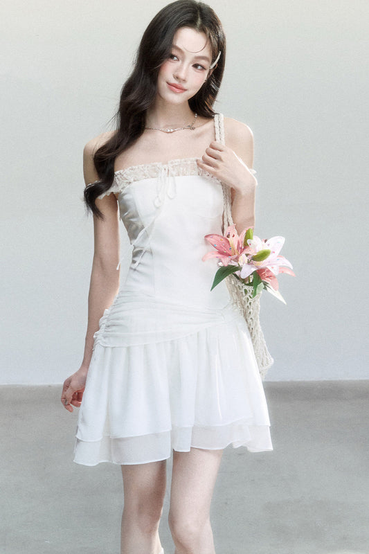 Moonlight Lace Patchwork Dress