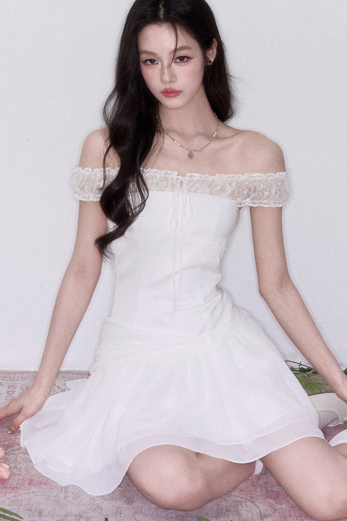 Moonlight Lace Patchwork Dress