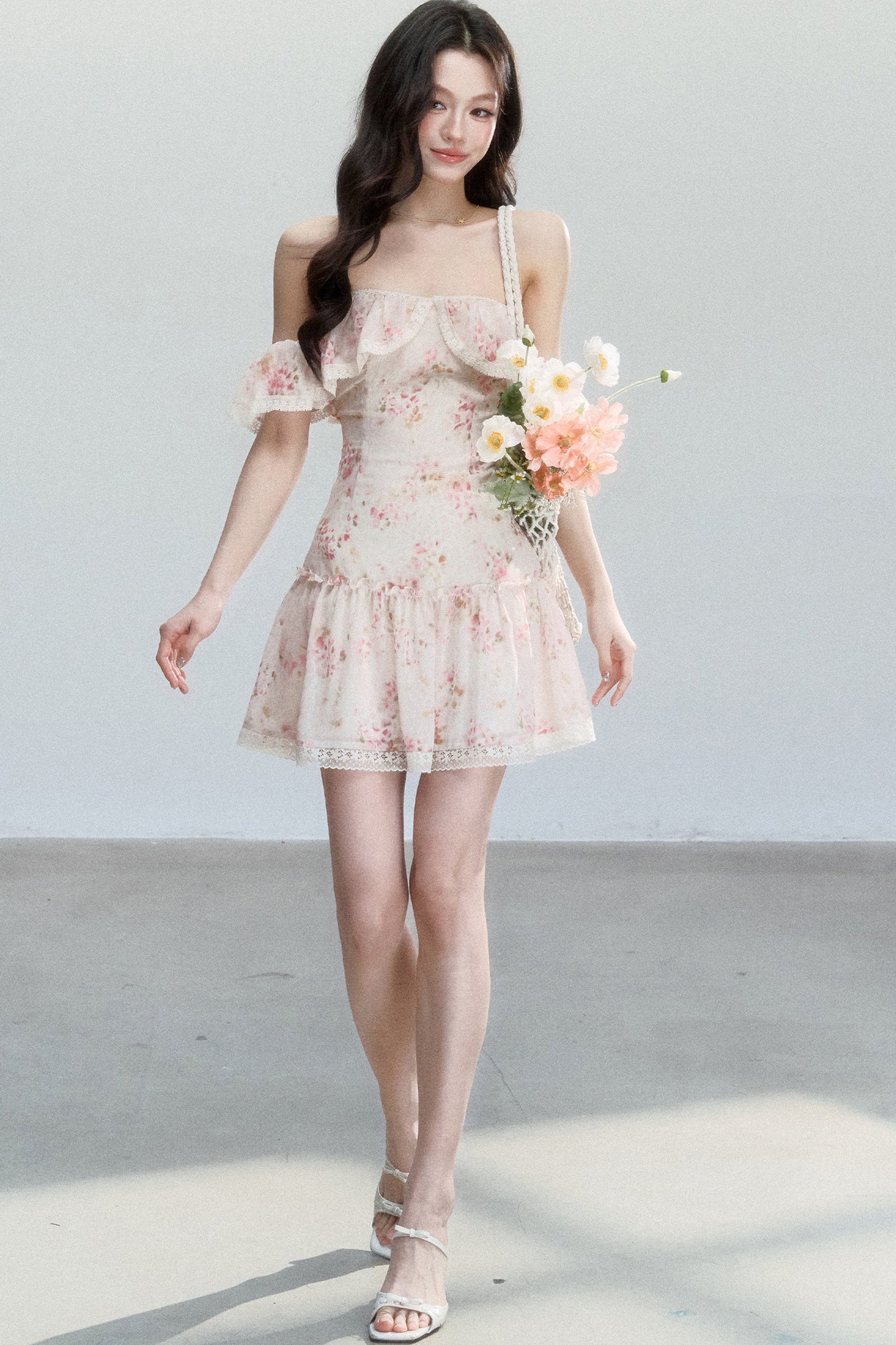 Pink Mist Chiffon Dress