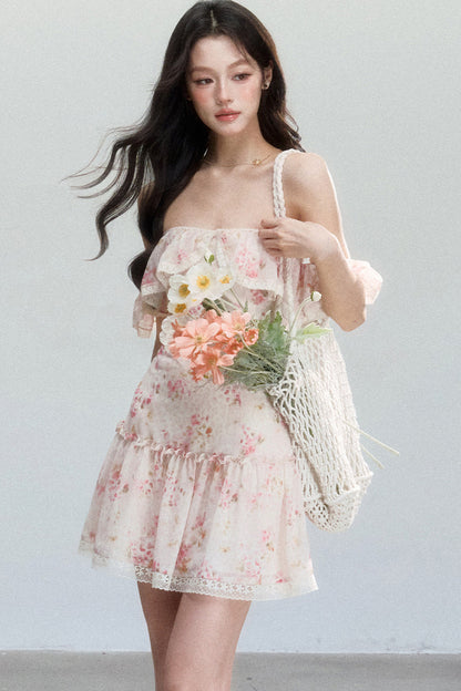 Pink Mist Chiffon Dress