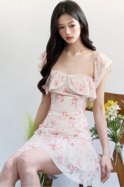 Pink Mist Chiffon Dress