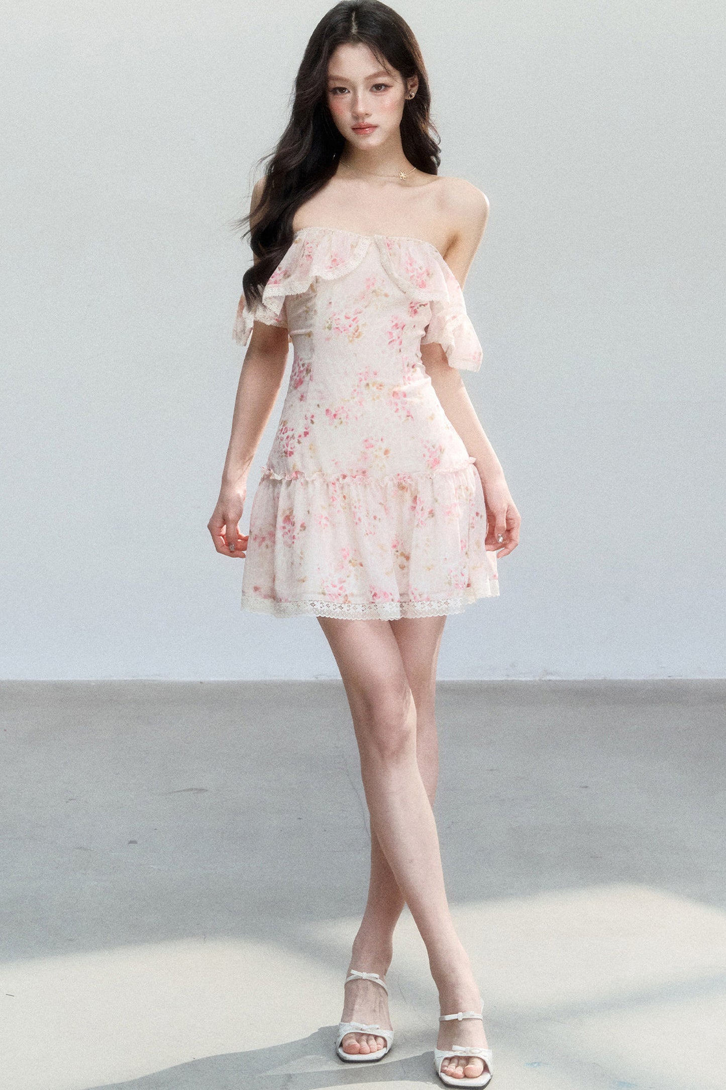 Pink Mist Chiffon Dress