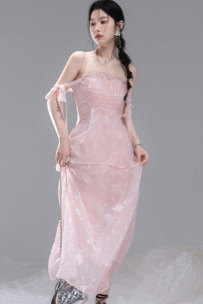 Pudernebel-Trägerkleid