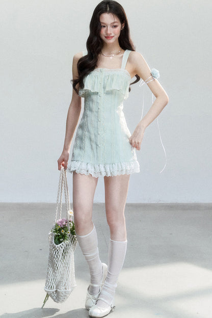 White Tea Embroidered Dress