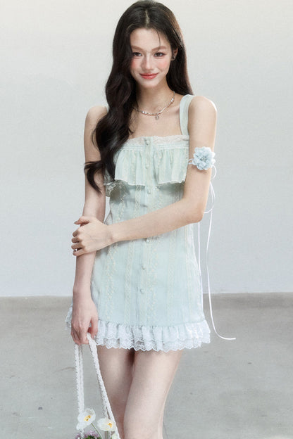White Tea Embroidered Dress
