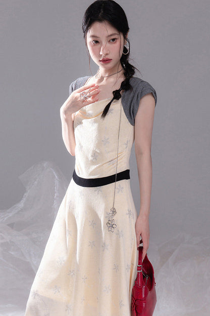 Starburst Pleated Knit Dress