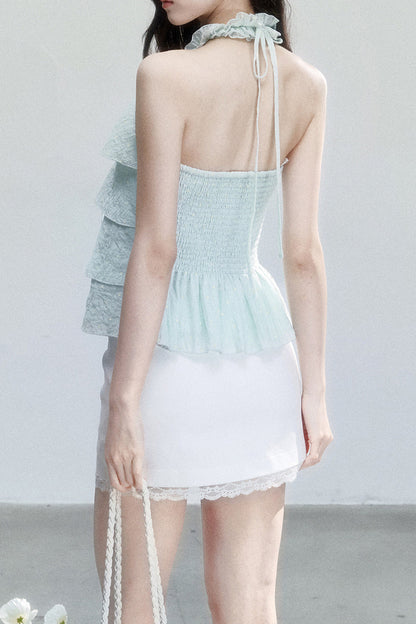 Mint Green Polka Dot Top Set-Up