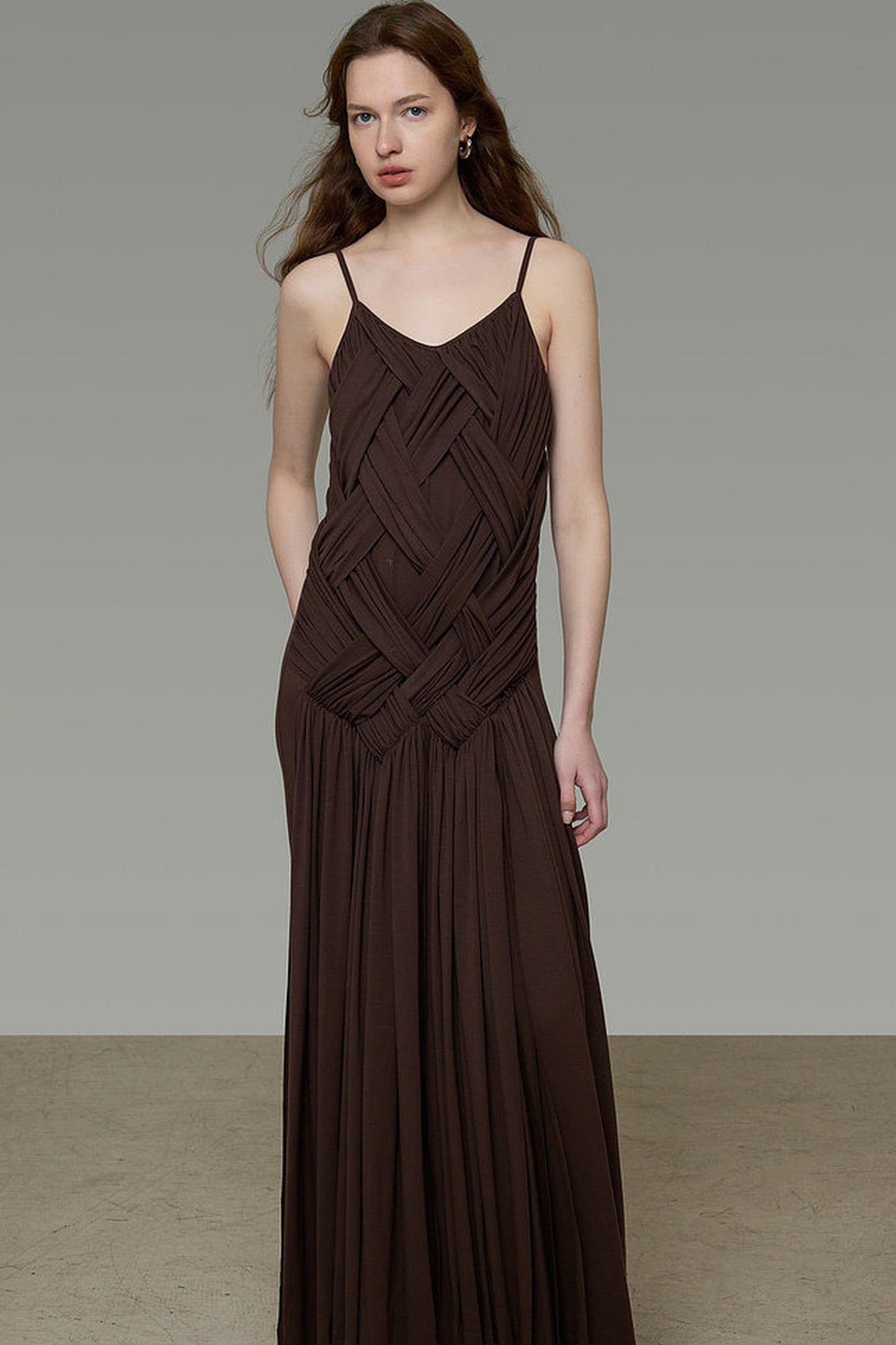 French Knit Spaghetti Dress