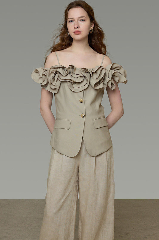 Elegant Off-Shoulder Ruffle Top