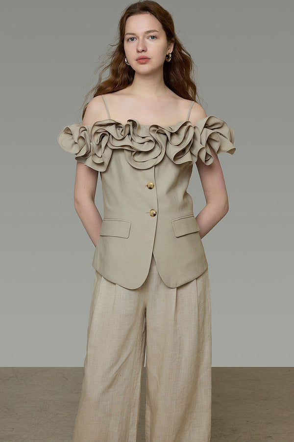 Elegant Off-Shoulder Ruffle Top