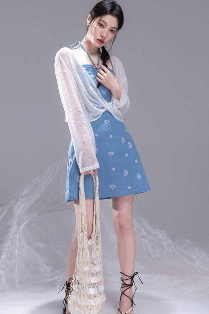 Twisted Lyocell Camisole Dress Set